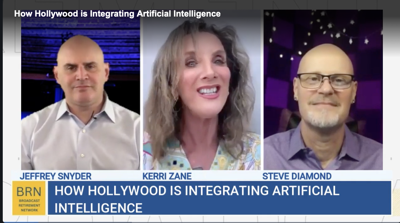 Jeffrey Snyder, Kerri Zane, and Steve Diamond discuss how Hollywood is integrating artificial intelligence